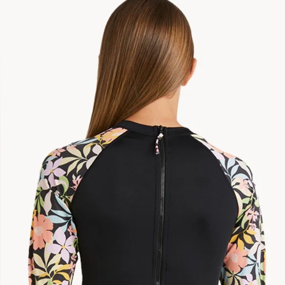 Roxy Vibrant Floral Long Sleeve Swimsuit wetsuit - Picture 2 of 8